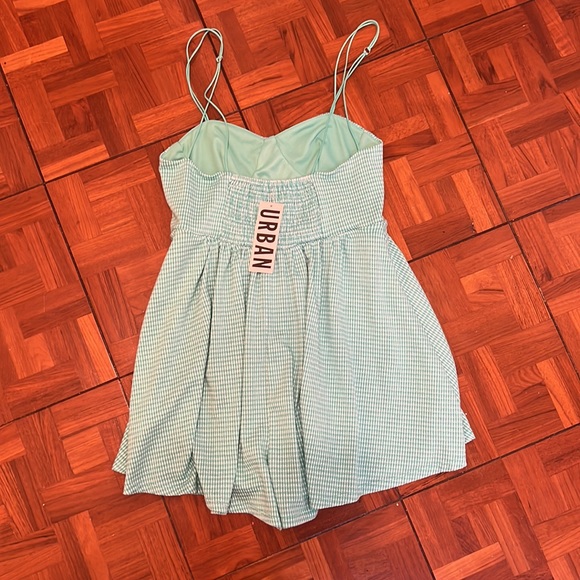 Urban Outfitters sz S jumper Teal and White - Picture 4 of 5